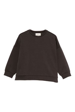 brown cotton sweatshirt DOUUOD KIDS | DX4P30Z2858321